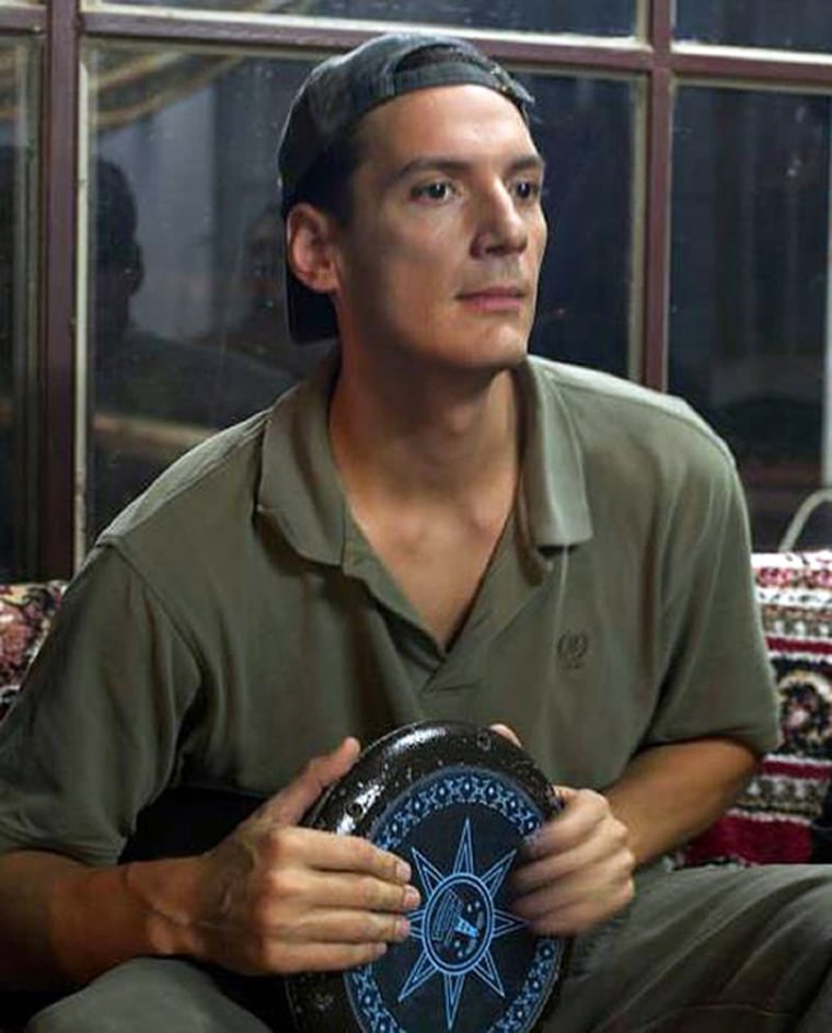 Freelance photographer Austin Tice, seen in this July 2012 picture taken at an undisclosed location, has been missing since Aug. 13.