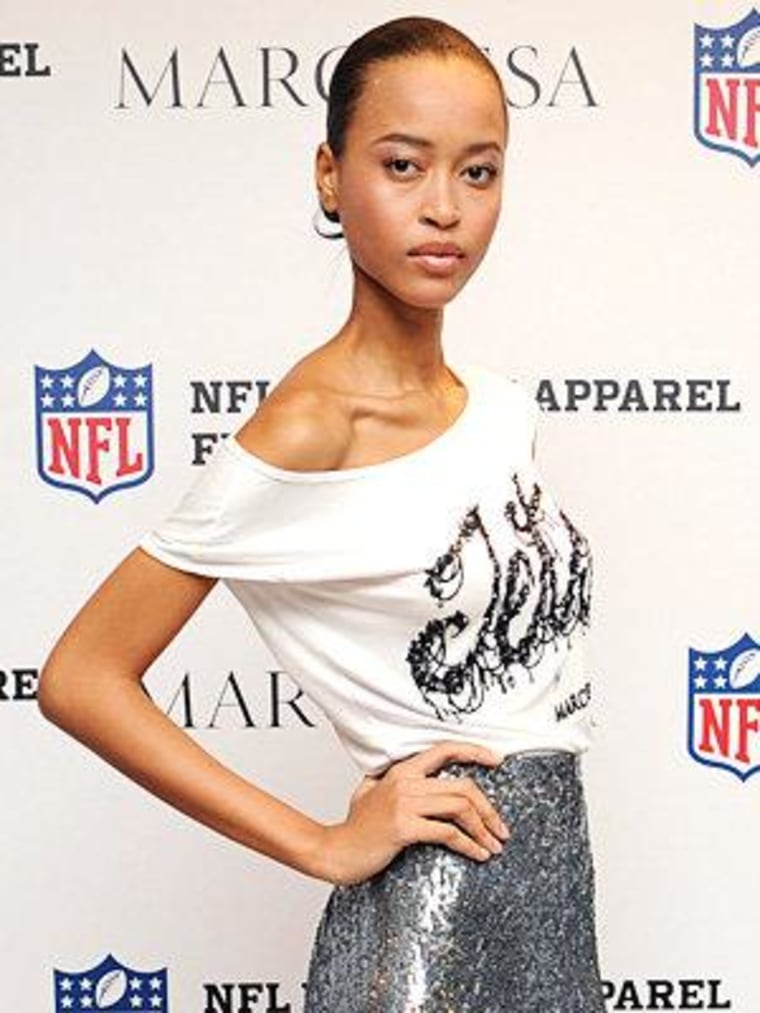 Fashionable football: Marchesa designs shirts for the NFL