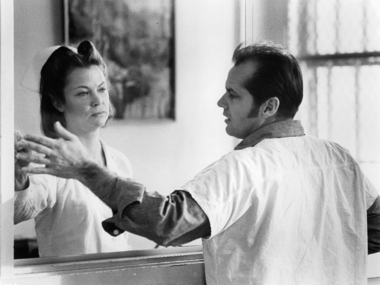 Louise Fletcher and Jack Nicholson in 1975's