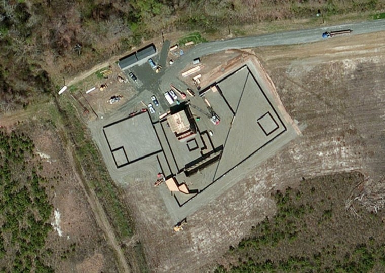 A Bing Maps view of the Harvey Point Defense Testing Facility.