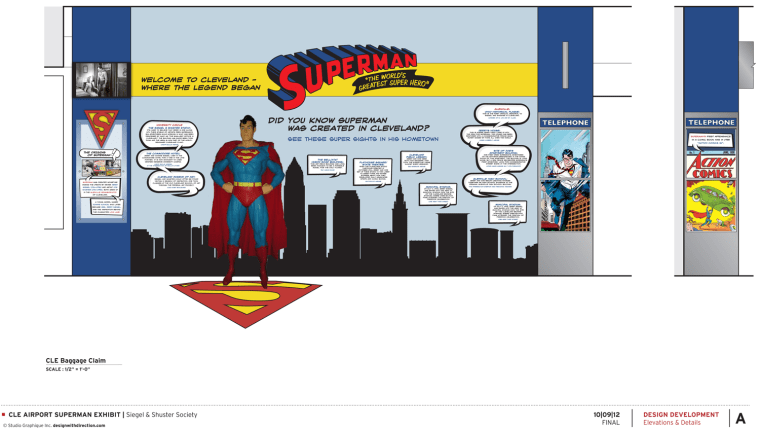 Superman exhibit design