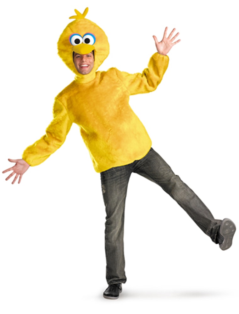 This version of the Big Bird costume is sold out at some retailers, like Ricky's, while others, like Halloween Express, say searches have jumped though sales haven't quite followed.