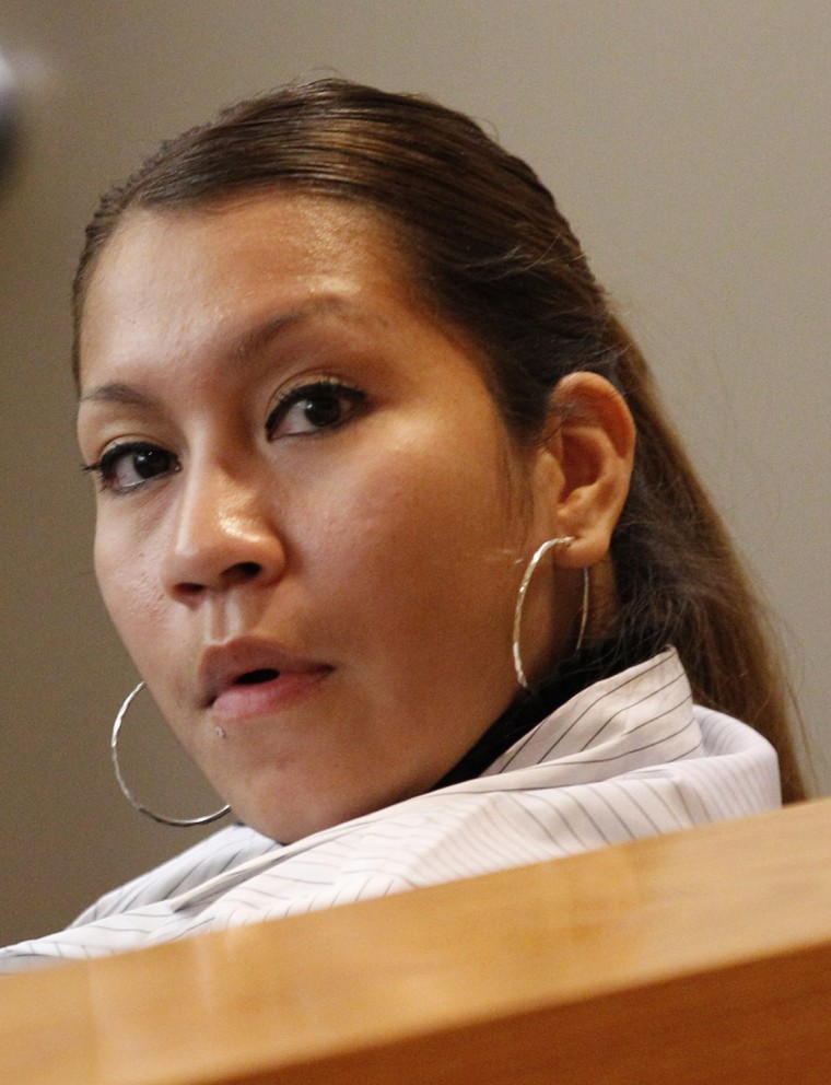 Elizabeth Escalona, 23, faces up to 45 years in prison for abusing her daughter.