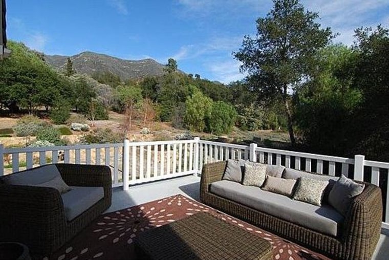 The Krasinski-Blunt home sits on the site of the original Ojai hotel.