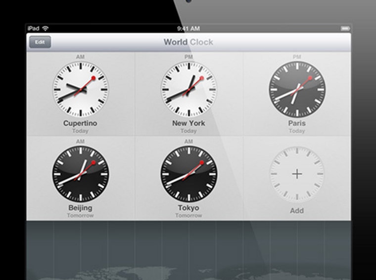 iPad clock app