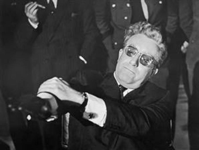 Alien hands are sometimes known as "Dr. Strangelove syndrome," named for the character in Stanley Kubrick's famous 1964 film, in which Dr. Strangelove's right arm repeatedly tries to give a Nazi salute, and he must beat it down again and again with his left arm.