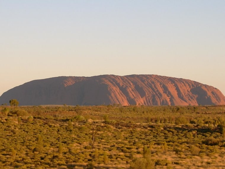 Ayers Rock in central Australia