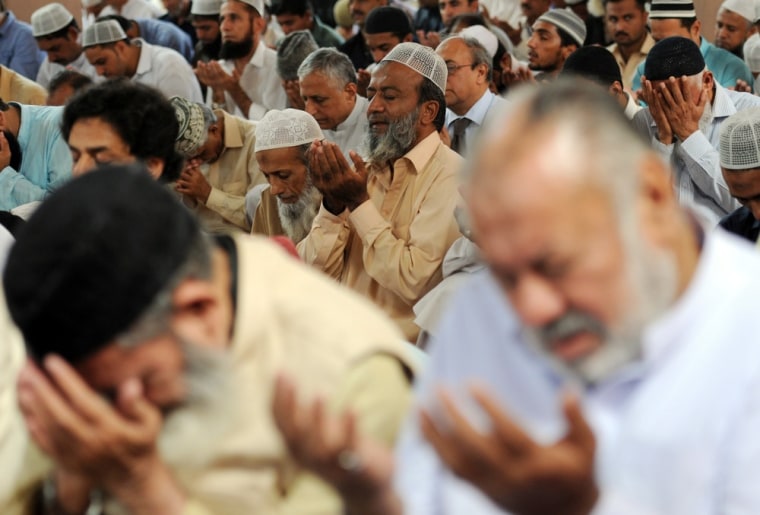 Pakistani Muslims pray for the early recovery of child activist Malala Yousafzai during Friday prayers in Karachi on October 12. Pakistanis at mosques across the country prayed Friday for the recovery of the schoolgirl shot in the head by the Taliban as doctors said the next two days were critical.