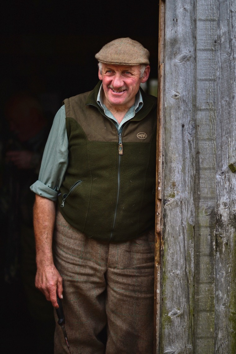 Peter Fraser stands in the larder doorway on Auchallater farm on the Invercauld Estate on Sept. 29, 2012.