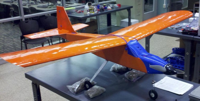 The 3-D-printed unmanned aerial vehicle,