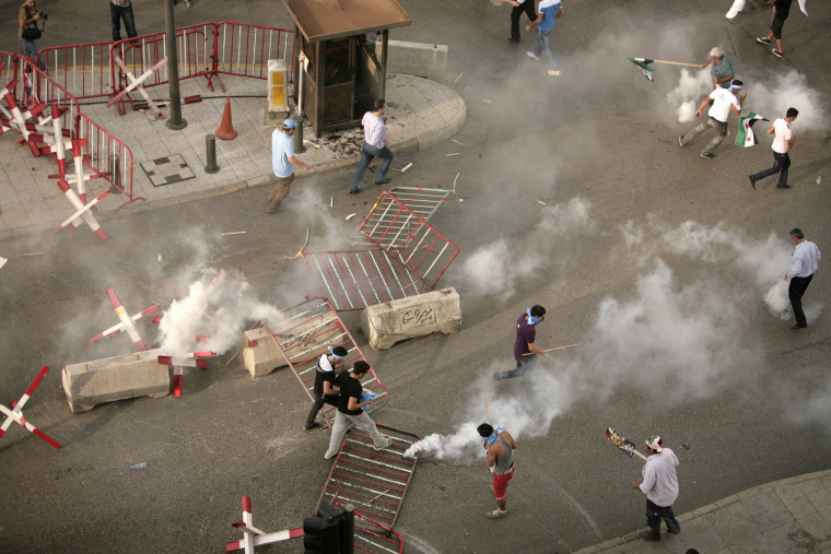 Violence Erupts In Beirut After Slain Official's Funeral