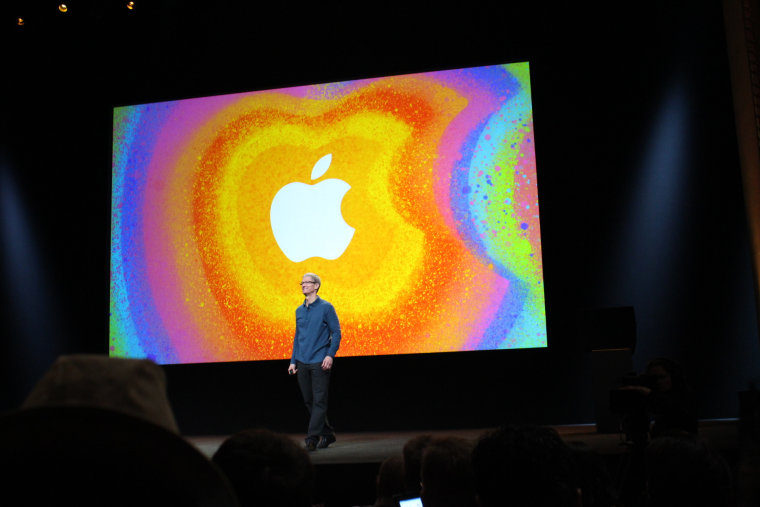 Tim Cook on stage