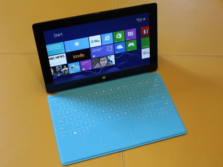 Surface RT with blue Type Cover