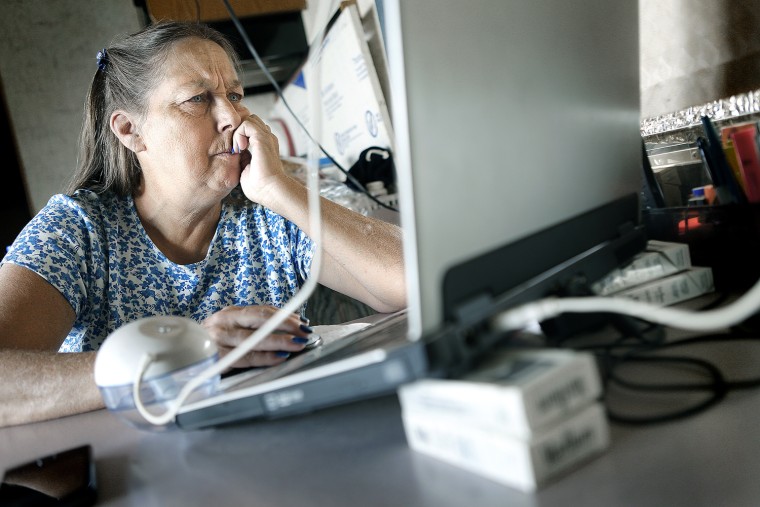 Despite a resume that includes three decades as a payroll processor, Patti Di Pino, 56, has been looking for work for three years since her divorce from her husband of 30 years,