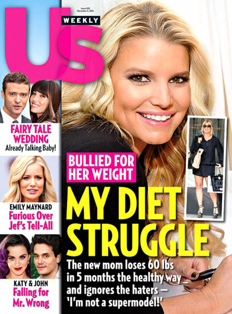 Us Weekly's latest issue has a story on Jessica Simpson's post-baby weight loss journey.
