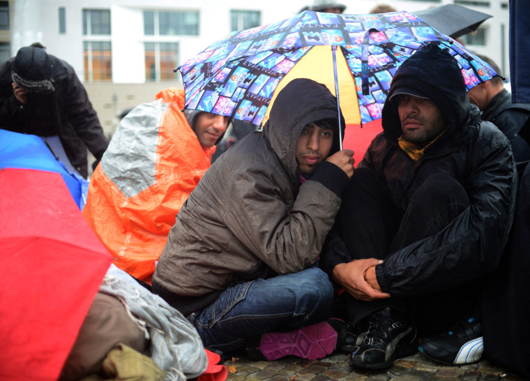 Refugees and activists of