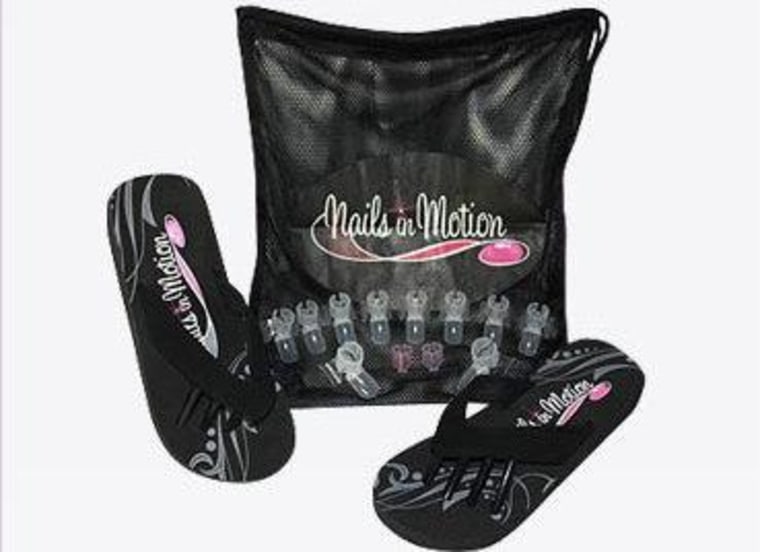 Never smudge another manicure with Nails in Motion's plastic nail guards.