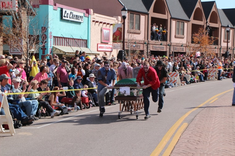 Image: Coffin race