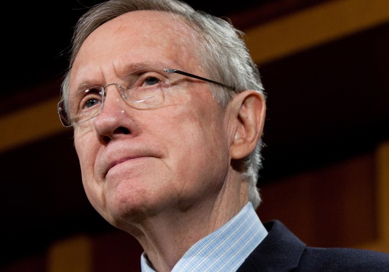 Senate Majority Leader Sen. Harry Reid suffered minor injuries in a rear-end car accident Friday in Las Vegas, a statement from his office.