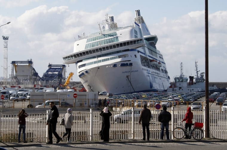 Ferry breaks moorings, runs into dock during high winds in France