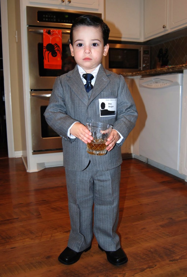 Baby Don Draper was a big hit for Halloween, 2009.