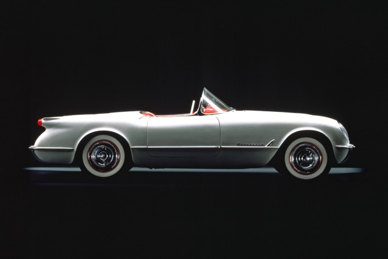 This undated file photo released by General Motors shows a 1953 Chevrolet Corvette. When the all-new model debuts at the Detroit Auto Show next January, it will be only the seventh version of the Corvette since its debut in 1953.