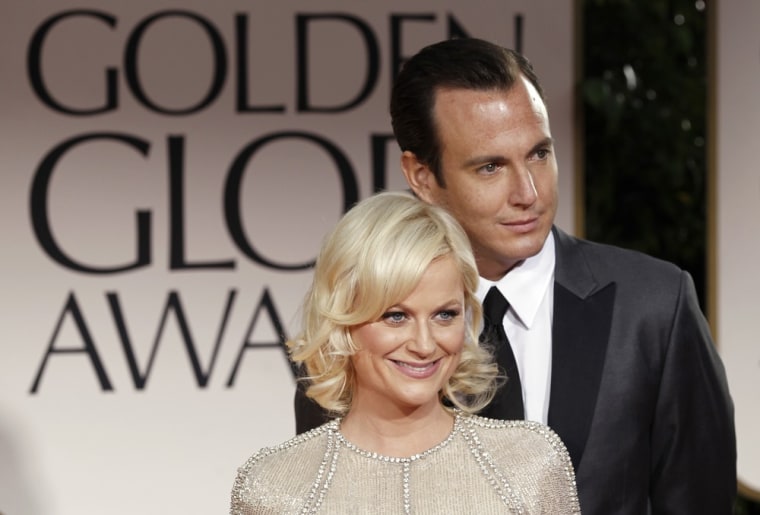 Amy Poehler and Will Arnett at the 69th Annual Golden Globe Awards on Jan. 15.