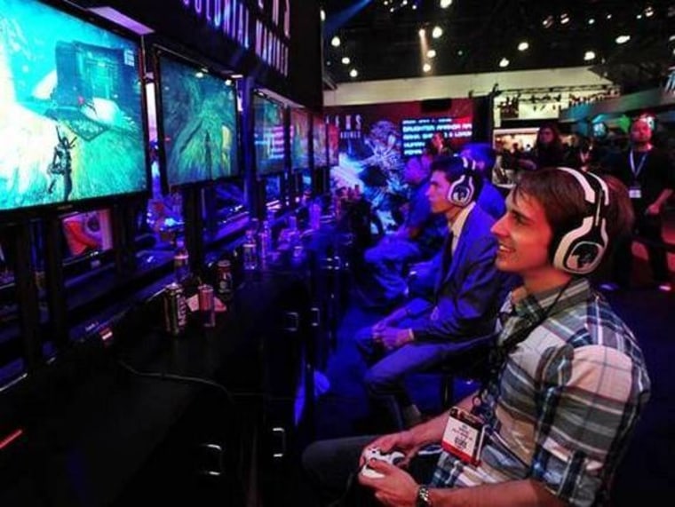 Gamers at play during E3