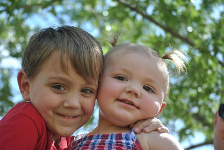 Colton and Abbygail Ainslie are among three U.S. kids treated for a rare immune deficiency syndrome