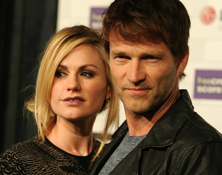 Actress Anna Paquin and actor Stephen Moyer.