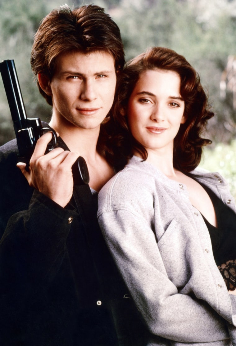 Christian Slater and Winona Ryder in \"Heathers.\"