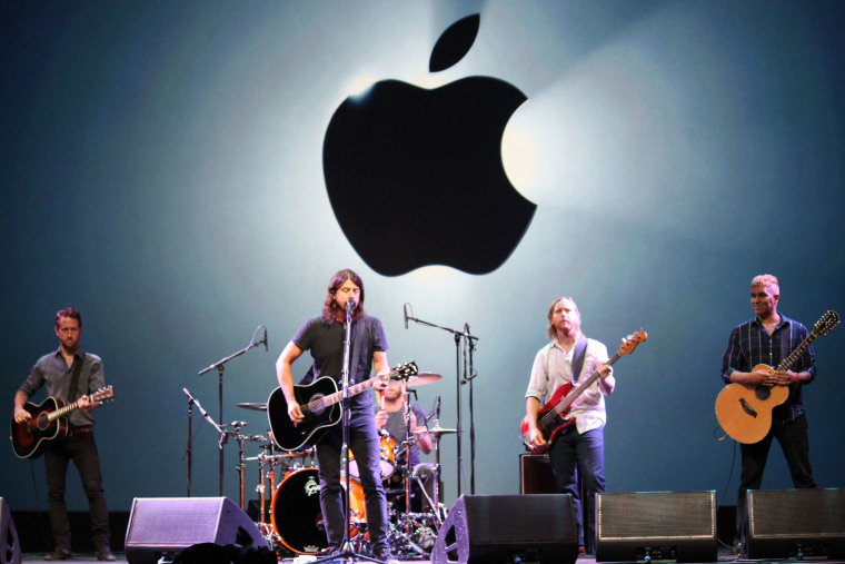 Foo Fighters at Apple event