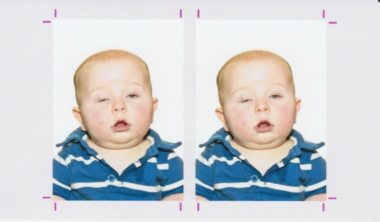 \"The outtakes were just too funny to keep to ourselves,\" said Joel, who uses the handle \"Jorge Churano, who posted this passport photo of his 5-month-old son.