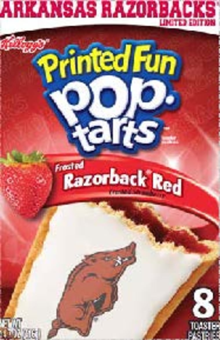 Kellogg is aiming for the college crowd with its new line of toaster pastries in school colors.