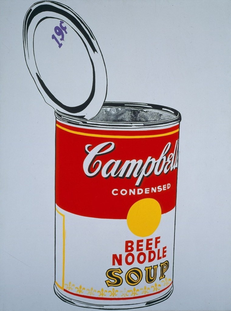 Andy Warhol (American, 1928–1987),
\"Big Campbell's Soup Can,\" 19¢ (Beef Noodle), 1962.