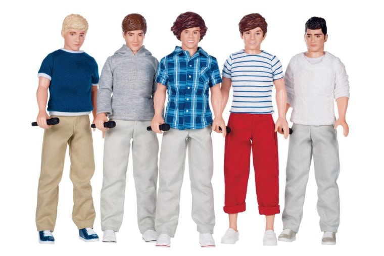 One Direction collector dolls by Hasbro made the Toys R Us' \"Hot Toy\" list.