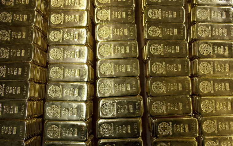 Sophisticated counterfeit manufacturers purchase real gold bars like these, hollow them out and fill them with cheaper tungsten.