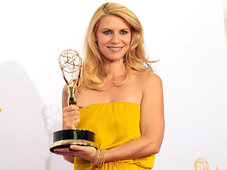 Claire Danes won the Emmy for outstanding lead actress in a drama series for her role in \"Homeland.\"