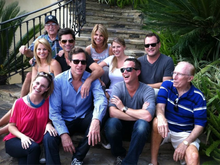 One of the \"Full House\" reunion photos taken at the 25th anniversary party.