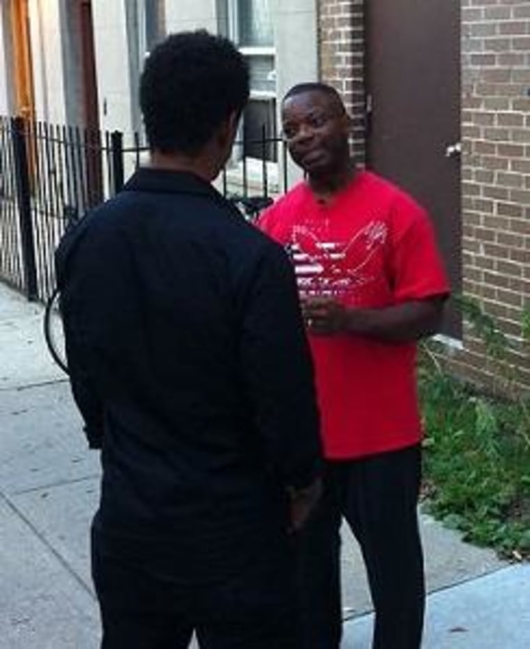 Retired Detective Dennis Jones with Touré