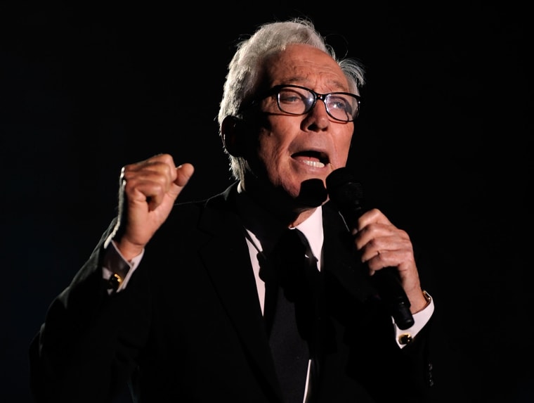Andy Williams performs during the 40th Annual Songwriters Hall of Fame Ceremony at The New York Marriott Marquis on June 18, 2009.