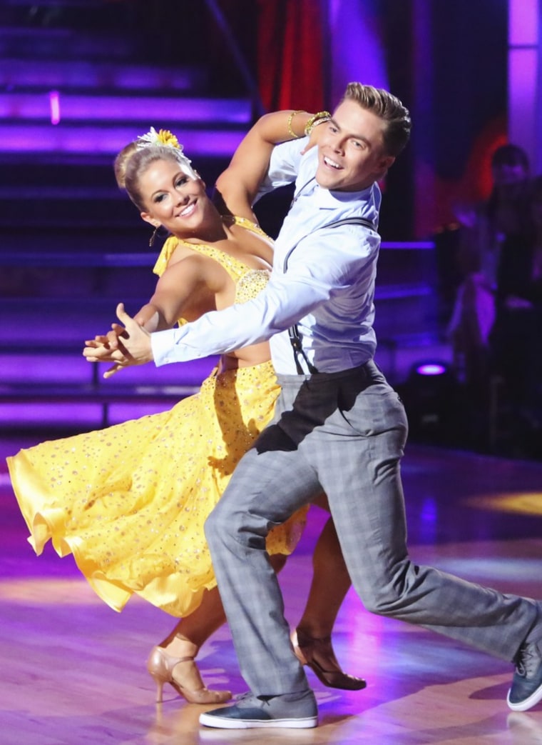 Shawn Johnson and Derek Hough delivered a 22-point foxtrot Monday night.