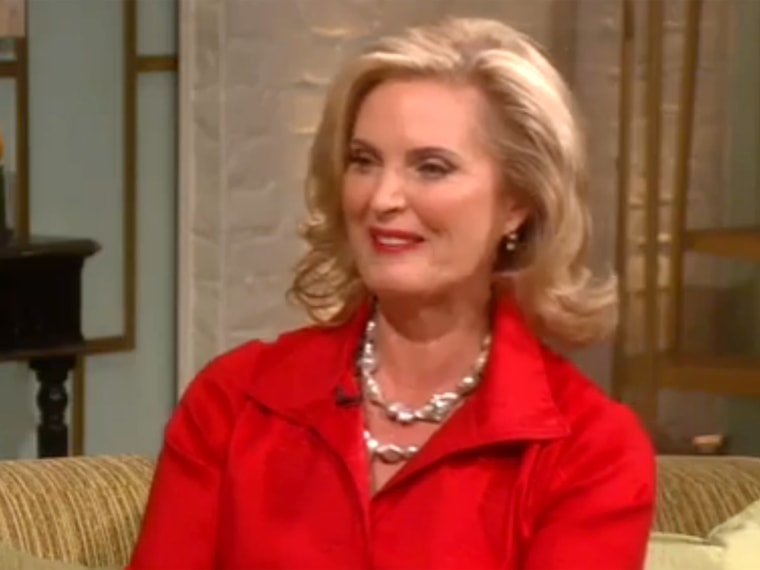 Ann Romney gets cozy on the couch at