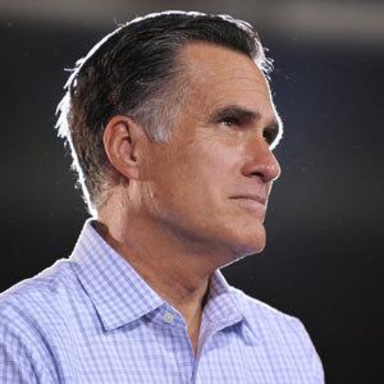 Mitt Romney on the campaign trail Wednesday in Bedford Heights, Ohio.