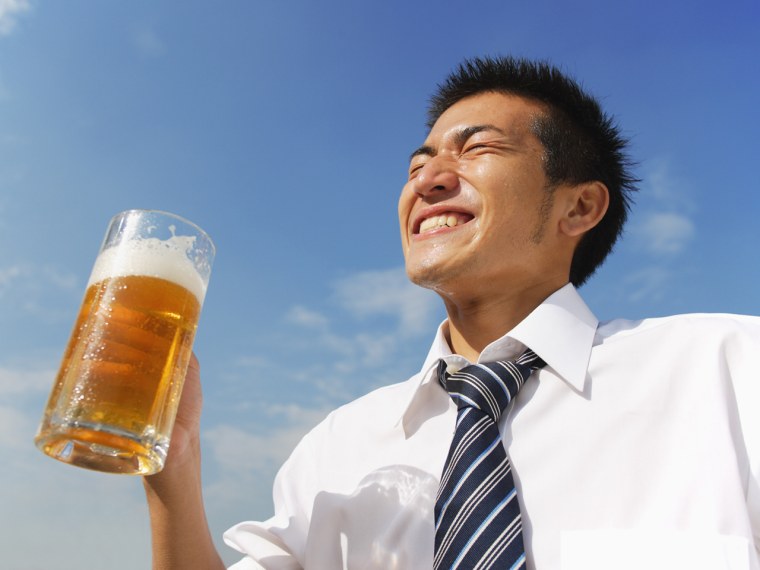 Ahhhh... bask in the glory of your brew after you've worked hard for it.