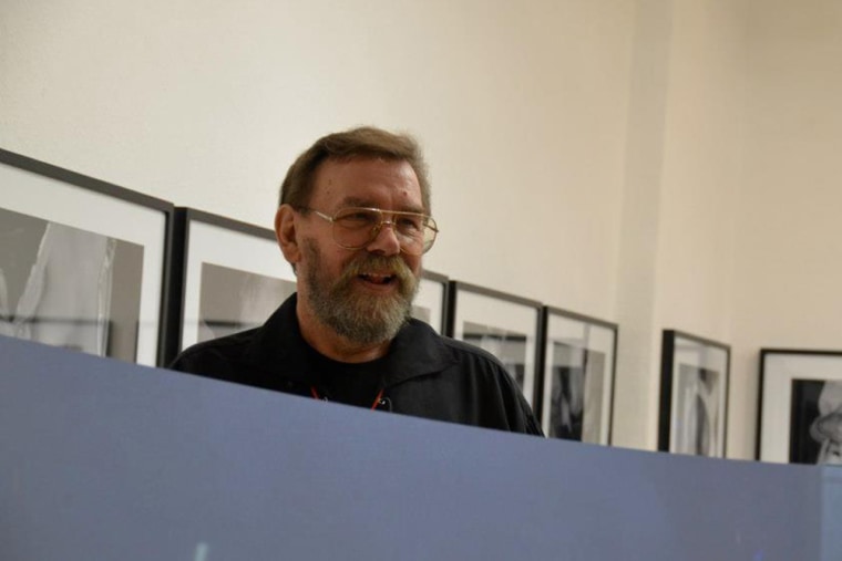 \"I didn't think I could become an up-and-coming artist at my old age,\" says taxi driver Hans-Jürgen Watzlawek, 68, whose photos of passengers' breasts have gone on display at a Berlin gallery.