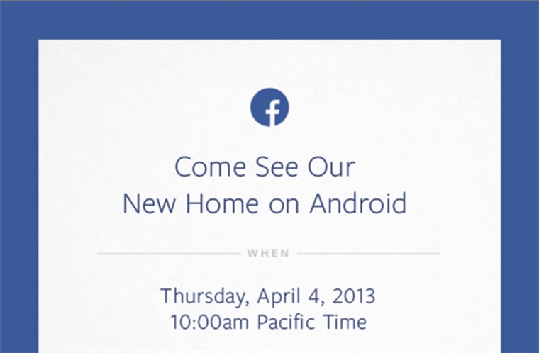 Facebook invite