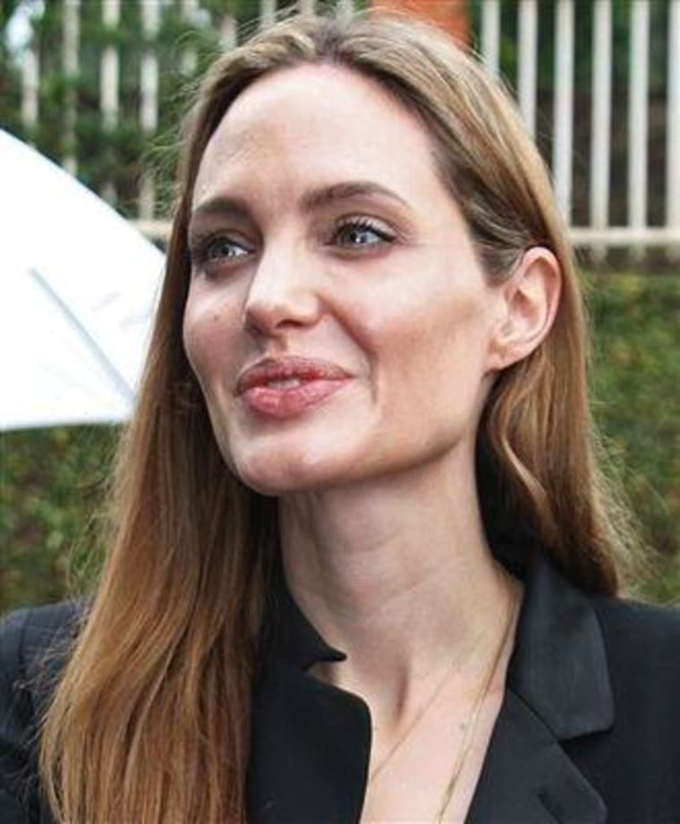 Angelina Jolie in Kigali, Rwanda, on March 26, 2013