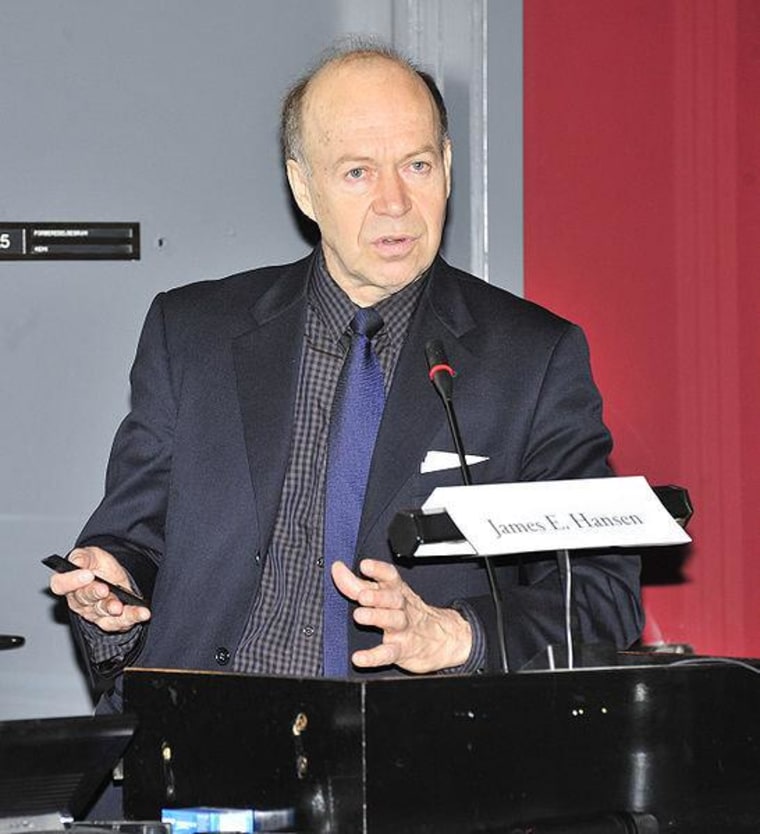 James Hansen at the Energy Crossroads conference in Denmark on March 12, 2009.
