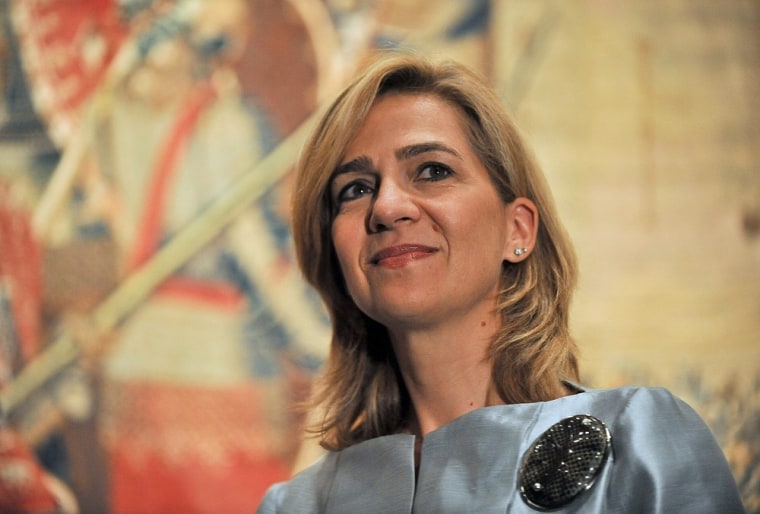 Spain's Princess Cristina, shown in 2011, has been summoned to testify as a suspect in a corruption case involving her husband, a court official said Wednesday. It is a historic blow to the prestige of the royal family, including her father, King Juan Carlos.